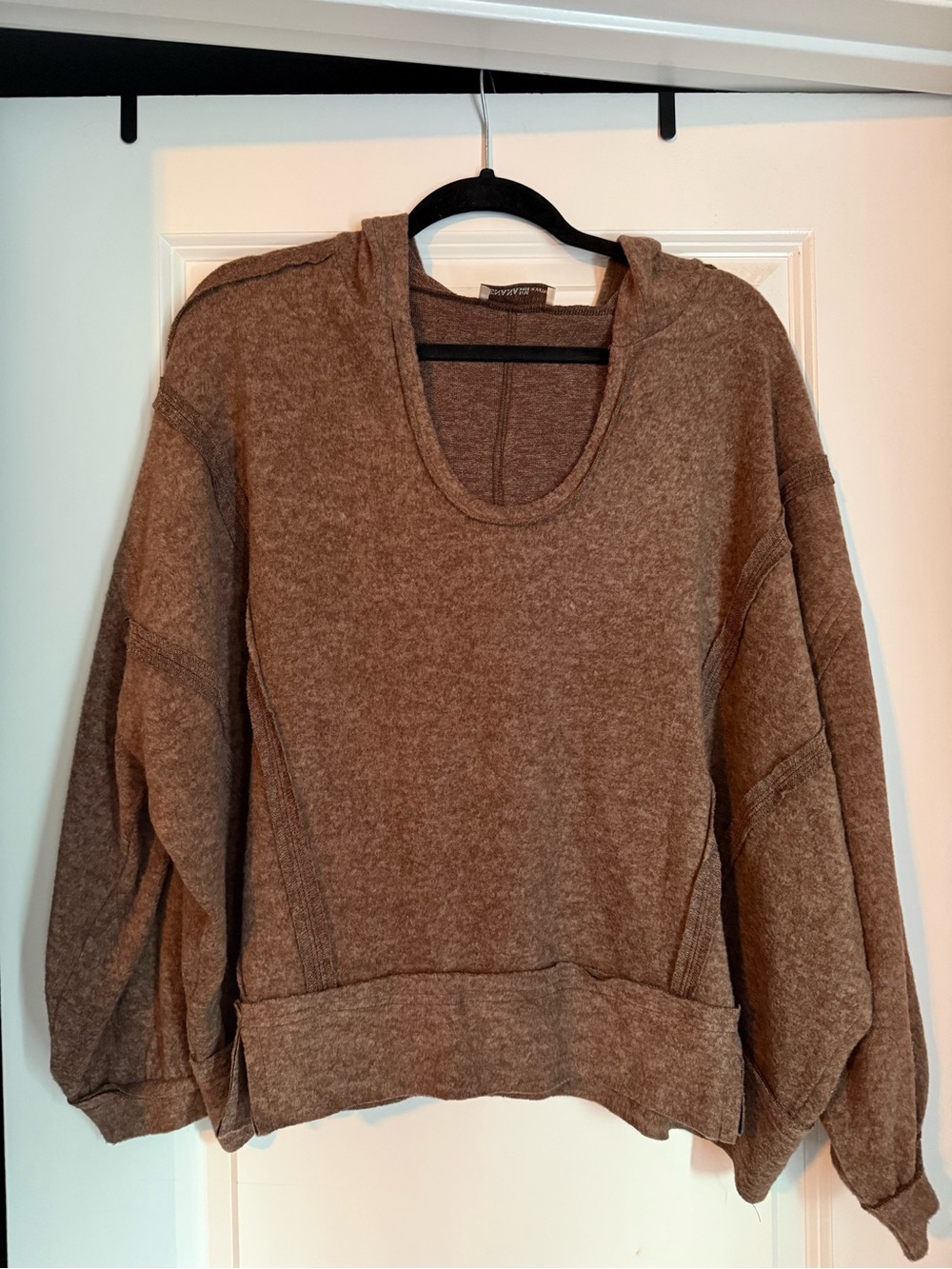 Zenana soft brown hoodie